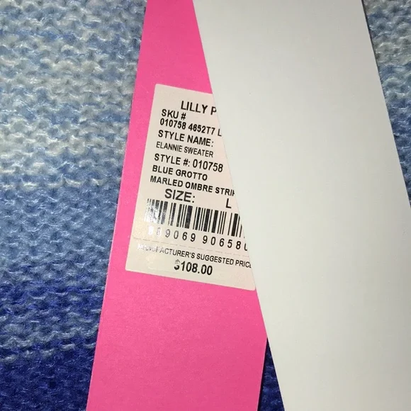 Lilly Pulitzer Elannie Ombre Striped Sweater NWT - Picture 4 of 6